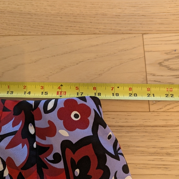 Ann Taylor Paisley Side Slit Column Maxi Skirt In Iconic Red Lined - Picture 6 of 10